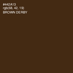 #442A13 - Brown Derby Color Image